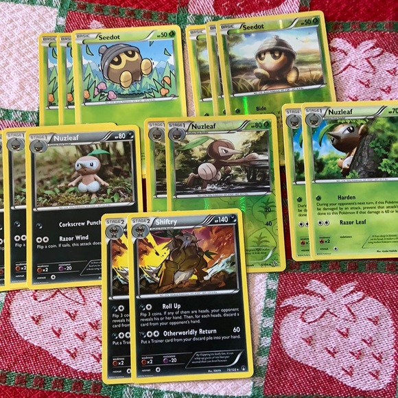 Pokemon TCG Seedot/Nuzleaf/Shiftry Bundle (15 Cards) - Picture 1 of 15